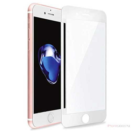 Apple Iphone 7  / 8 Edzett Üveg Full 3D kijelzővédő üvegfólia FEHÉR