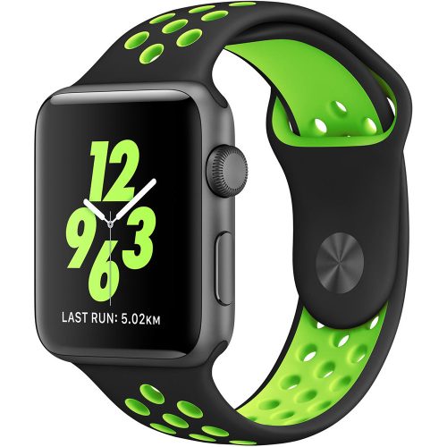 Apple Watch lélegző sportszíj 38 / 40 / 41 mm Fekete / Zöld