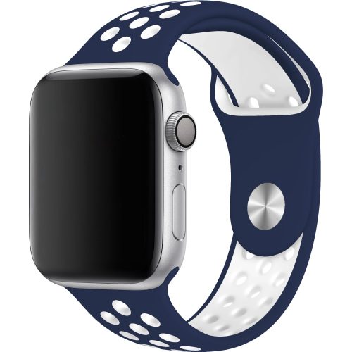 Apple Watch KÉK / FEHÉR lélegző sportszíj 42 / 44 / 45 mm