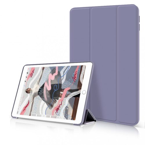 Smart book tok szilikon hátlappal lila, iPad 10.2" (2021/2020/2019)