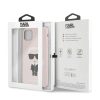 Karl Lagerfeld szilikon soft-touch tok, hátlap RÓZSASZÍN iPhone 11 Pro Max