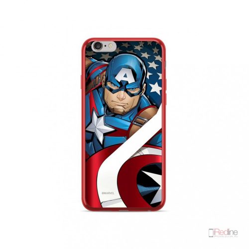 Marvel amerika kapitány mintás tok, hátlap iPhone X