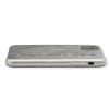 Cango & Rinaldi iPhone 11 Pro ezüst bőr tok fehér Swarovski kristályokkal