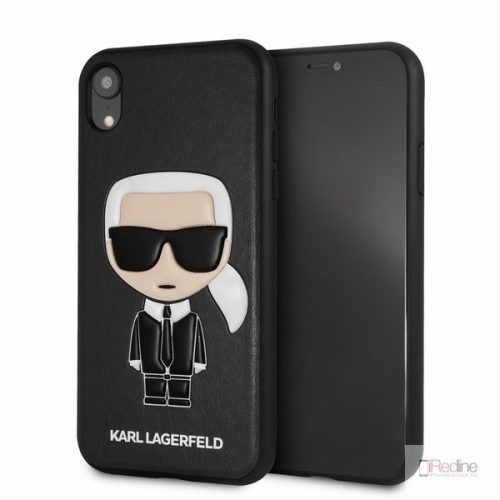 Karl Lagerfeld Faceplate tok, hátlap FEKETE iPhone XR