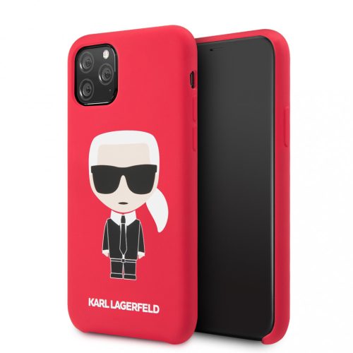 Karl Lagerfeld szilikon soft-touch tok, hátlap PIROS iPhone 11 Pro Max