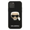Karl Lagerfeld logós tok, hátlap FEKETE iPhone 12 / 12 Pro