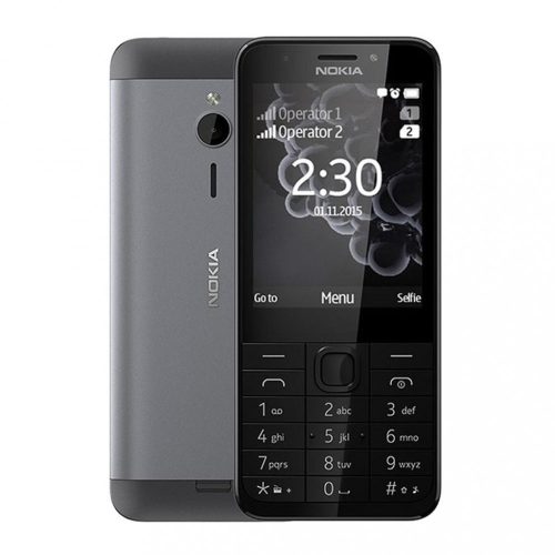 Nokia 230 nyomógombos okostelefon FEKETE
