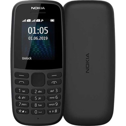 Nokia 105 nyomógombos telefon FEKETE