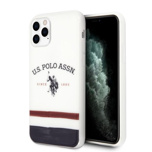 U.S. Polo Assn. iPhone 11 Pro szilikon tok, hátlap FEHÉR